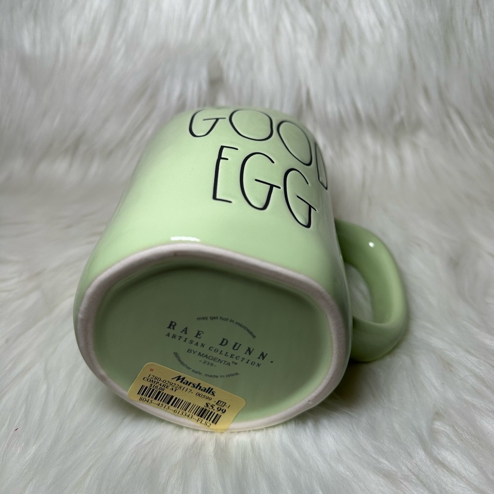 Rae Dunn Green Good / Bad Egg Mug Double Sided - Picture 3 of 3